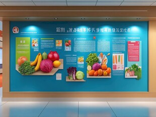 营养知识科普宣传展示墙