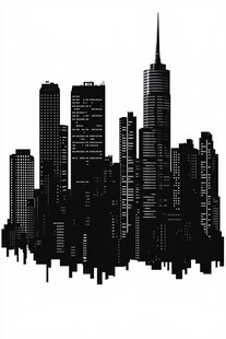 现代都市建筑剪影