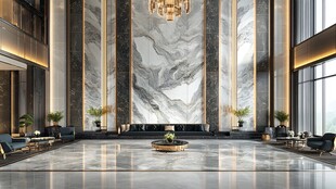 豪华大理石大堂室内设计