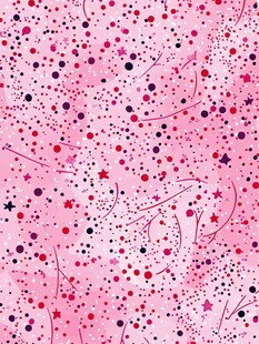 梦幻粉色星空波点背景图