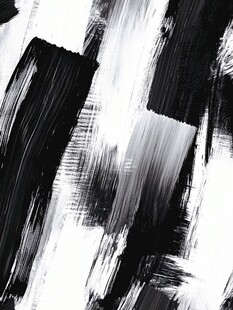 黑白笔触抽象艺术纹理
