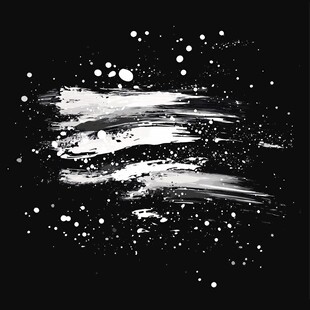 黑白笔触泼墨抽象背景图