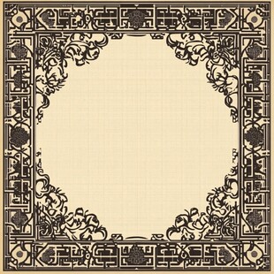 复古中式边框装饰图案
