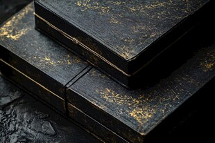 黑金质感复古精装书籍
