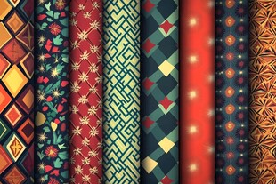 多彩传统图案壁纸集合