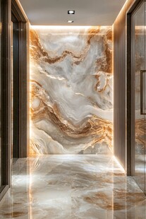 奢华大理石玄关过道空间