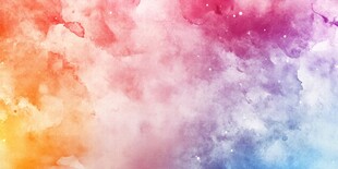 梦幻水彩渐变天空背景