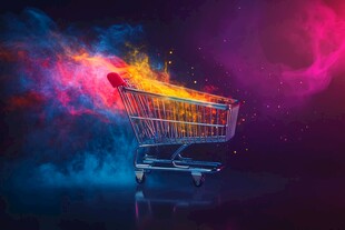 燃烧的购物车 奇幻视觉
