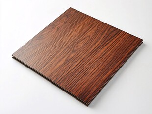 深棕色木纹地板展示