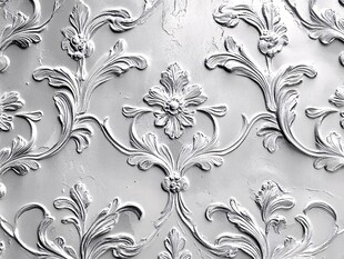 欧式浮雕花纹墙面装饰
