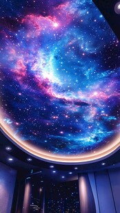 梦幻星空天花板装饰效果