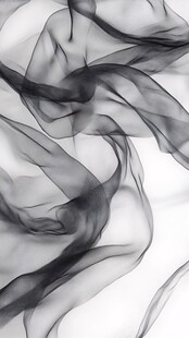 黑白飘逸烟雾纹理图案