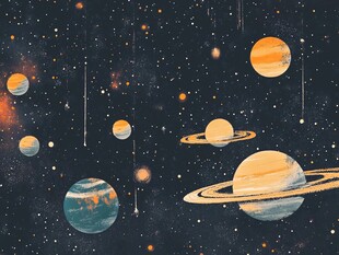 梦幻宇宙中的行星奇观