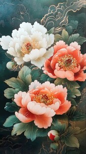 富贵牡丹花卉图