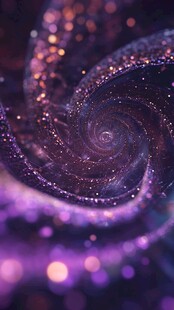 梦幻紫色星空旋涡特效