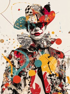 奇幻小丑 多彩艺术形象