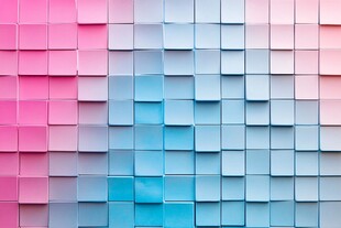 彩色渐变方块墙面纹理