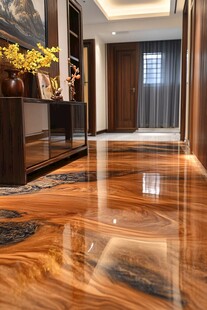 奢华木质玄关过道空间展示