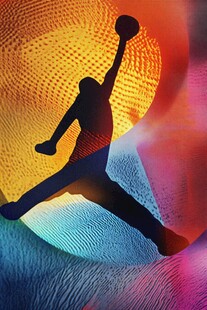 动感篮球运动员剪影