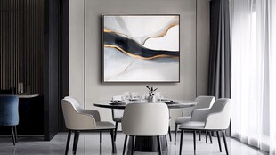 现代简约风餐厅装饰一角