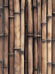 古朴竹墙纹理