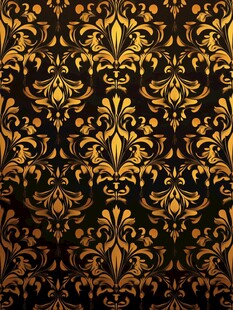 黑金华丽花纹图案背景