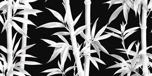 黑白水墨风竹子图案