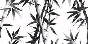 水墨风竹子图案设计