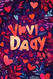 浪漫情人节爱心花卉背景