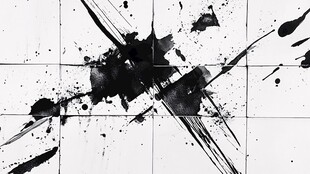 水墨飞溅抽象艺术背景