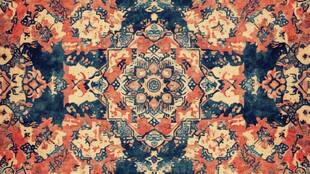 复古民族风几何图案地毯