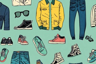 时尚服饰鞋类插画集合