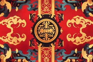 中式传统吉祥图案纹理