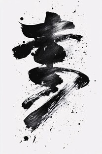 水墨书法艺术字