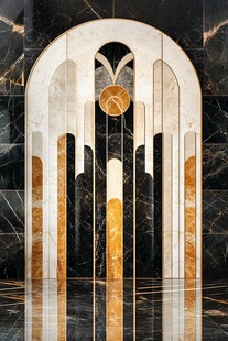 艺术拱门设计 大理石装饰风