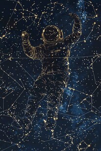 遨游星空的宇航员