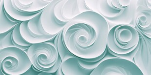 淡绿色立体螺旋花纹背景