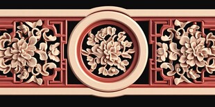 中式雕花装饰精美图案