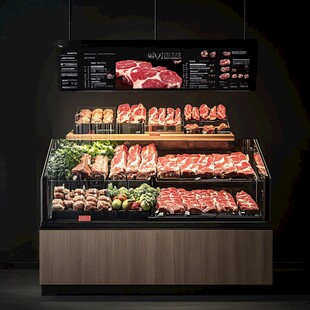 精致牛肉陈列展示柜