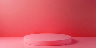 粉色圆形展示台背景图