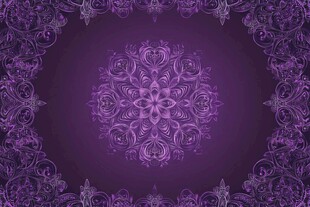 紫色梦幻花纹背景图案