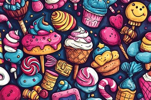 缤纷卡通甜品大集合