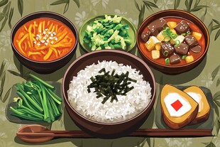 日式美味套餐饭食组合