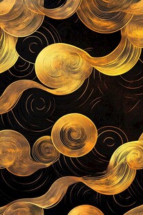 金色云纹图案
