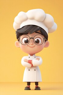 可爱小厨师形象