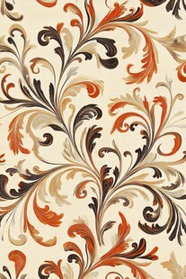 复古欧式花纹壁纸图案