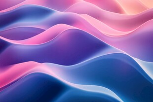 梦幻渐变流体波浪背景图