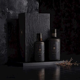 黑色系高端洗护产品套装