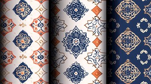 复古精美几何花纹图案集