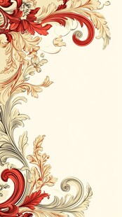 复古华丽边角花纹装饰图